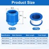 sourcing map 10Pcs 1/2 Inch PT Male Thread PVC Pipe