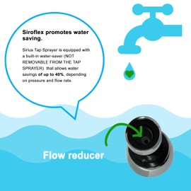 Siroflex 2506/25S "Kit Cucina" - Set of 2 Kitchen Drain Filters + Flow Regulator for Water Saving | The Drain Filters for the Sink are Made of Stainless Steel and Fits All Sinks