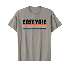 Zeigen Sie Ihren Eastvale, CA Heimatstadt Stolz mit diesem Retro 70er 80 T-Shirt