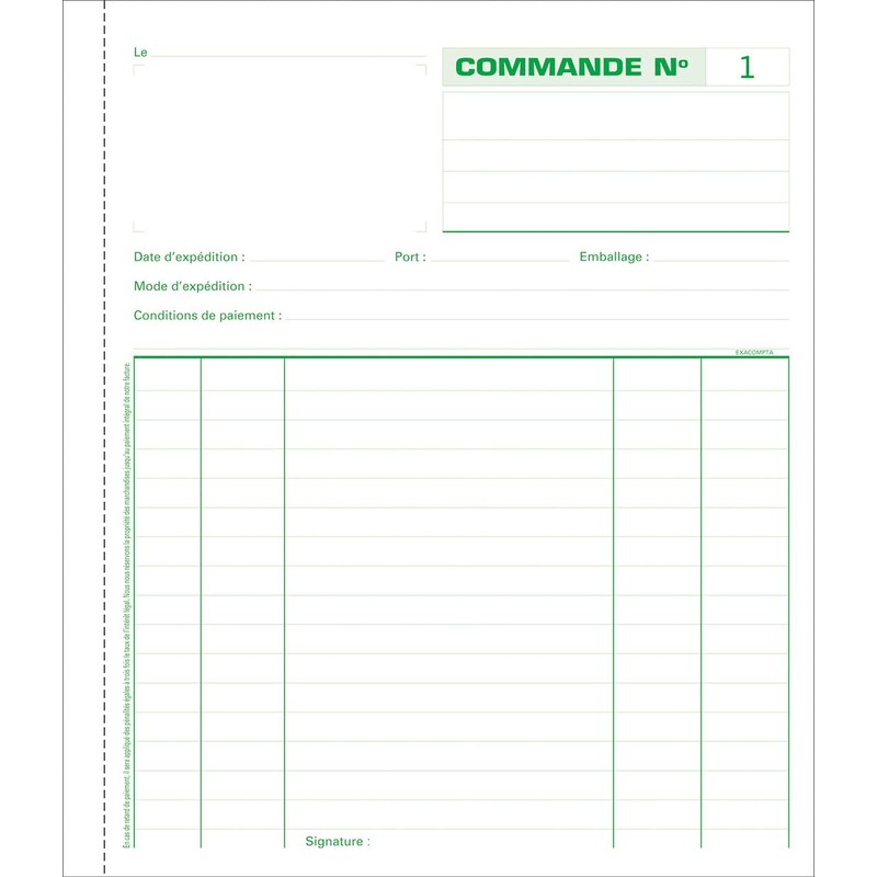 Exacompta - Ref. 13103AE - 1 Manifold COMMANDES - 50