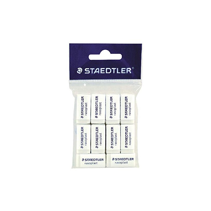 STAEDTLER 3 Stück Radiergummis Rasoplast 526 B40 weiß