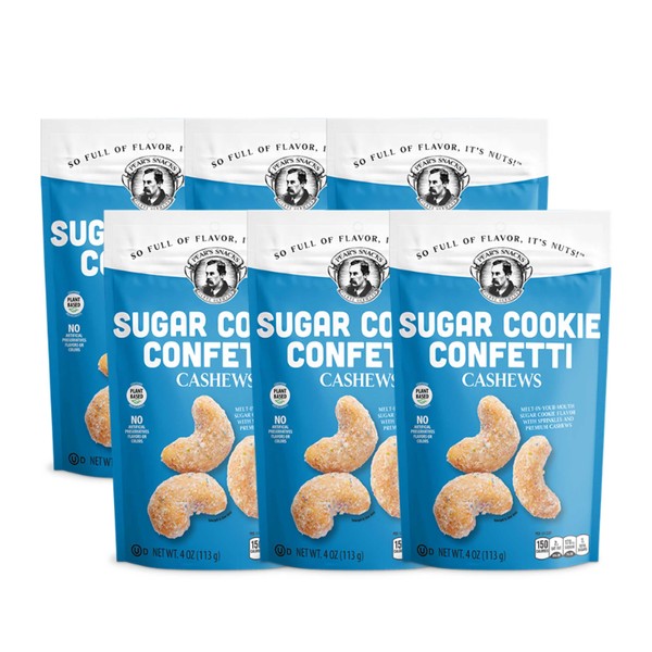 Sugar Cookie Confetti Cashews | Pack of 6 | 4