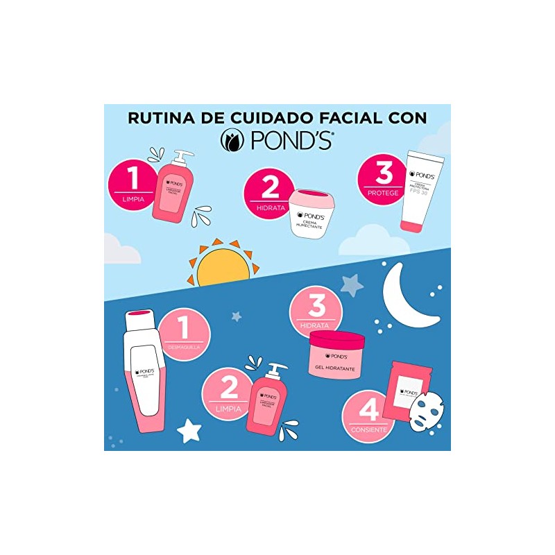 Pond's Limpiador Facial Noche y Día 220 ml
