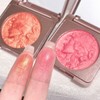 KARLOR Blush Powder with Shimmer, Pink Blusher Glitter Palette, Embossed