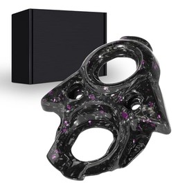Motorcycle Ignition Cover Genuine Carbon Fiber Key Switch Cover for Surron Sur-Ron Sur Ron X/S X160/X260 Electric Dirt Bike-Black Purple
