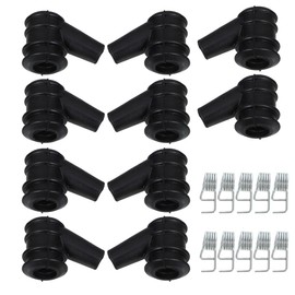 Yardwe 10pcs High Pressure Cap for Chainsaw Ignition System, Rubber Spark Plug Boot with Built-in Spring, Efficient Logging and Tree Pruning, Portable Outdoor Equipment Parts