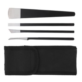 BIUDECO Stainless Steel Pedicure Tool Set 4-Piece Callus Remover Kit for Men Women Portable Foot Files Dead Skin Remover Professional Foot Care Tools for Home Use