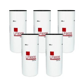 LF9009 Oil Lube Filter Replacement Fit for Cummins ISC 8.3L ISL/QSL 9.0L ISM N14 M11 Diesel Engine, Replaces # 3401544, P553000, 51748XD, BD7309, TECXLF7000, XLF75000, Pack of 5