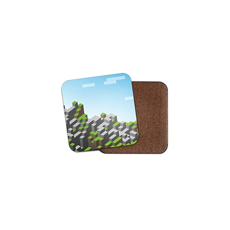 1 x Retro Game Coaster - Block Building Gamer Gaming