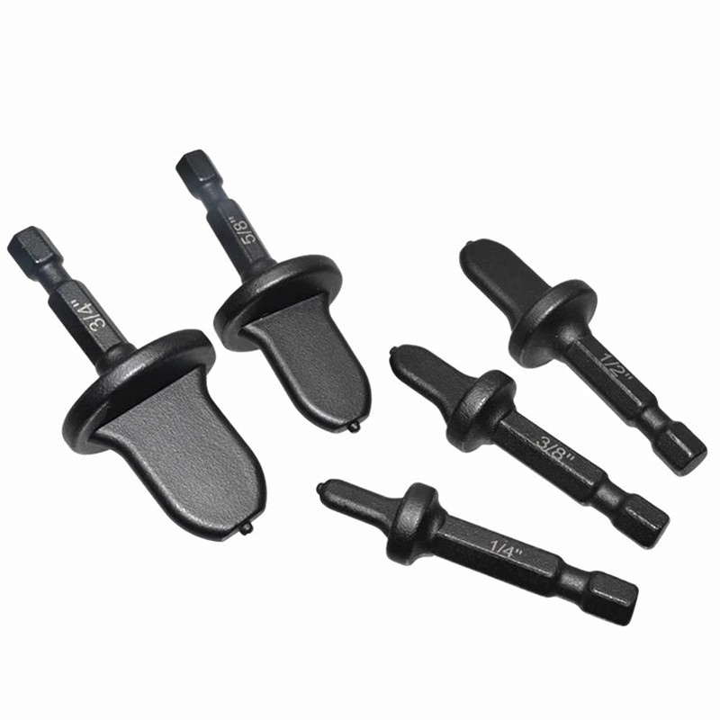 Gasea 5pcs/Set Swaging Tool Drill Bit Set, Air Conditioner Copper