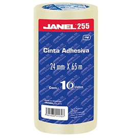 Cinta adhesiva 24 X 65, paq /10 pzas