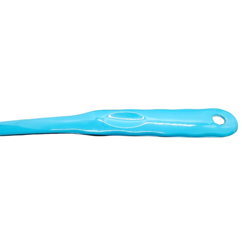 Handy Housewares 12.5" Long Handled Colorful Melamine Slotted Serving Spoon