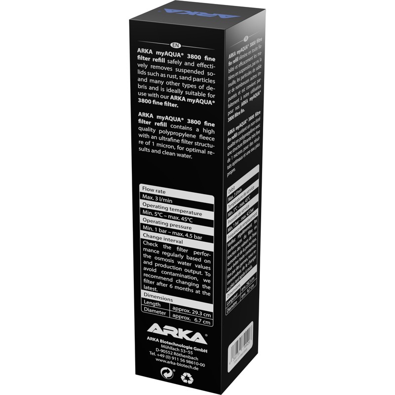 ARKA myAqua 3800 Fine Filter Refill Unit - Effectively Filters