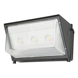 Lumark WPLLED-100-GL-UNV-PC Wal-Pak LED 82W Outdoor Integrated LED Wall Pack Light with 120-277V Button Photocontrol, Bronze