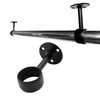 OperSeven 1-1/4 Inch 4 Packs Black Heavy Duty Stainless Steel
