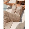 Fisoew Womens Summer Crochet Swim Cover Up 2 Piece Sleeveless