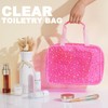 UUYUUY PVC Clear Makeup Bag for Women Waterproof Star Make