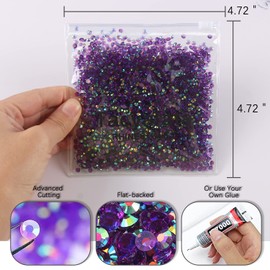 4mm 5000 Pieces Resin Rhinestone for Crafts, Jelly Rhinestones for Nail Art Makeup, Flatback Round AB Diamond Rhinestones, Charms Stones Clothes Shoes Cup DIY Crafts