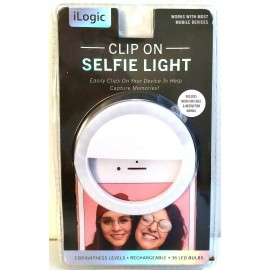 iLogic Clip On Selfie Light Color: White