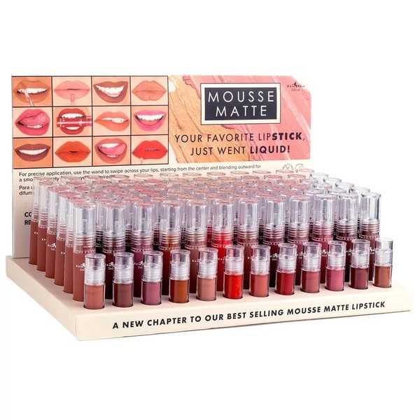 Italia Deluxe - Mousse Matte Liquid Lipstick Set, 72 Pieces