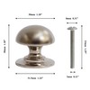 HARMAC HOUSE Round Cabinet Knobs 10 Pack Chrome Round Pull