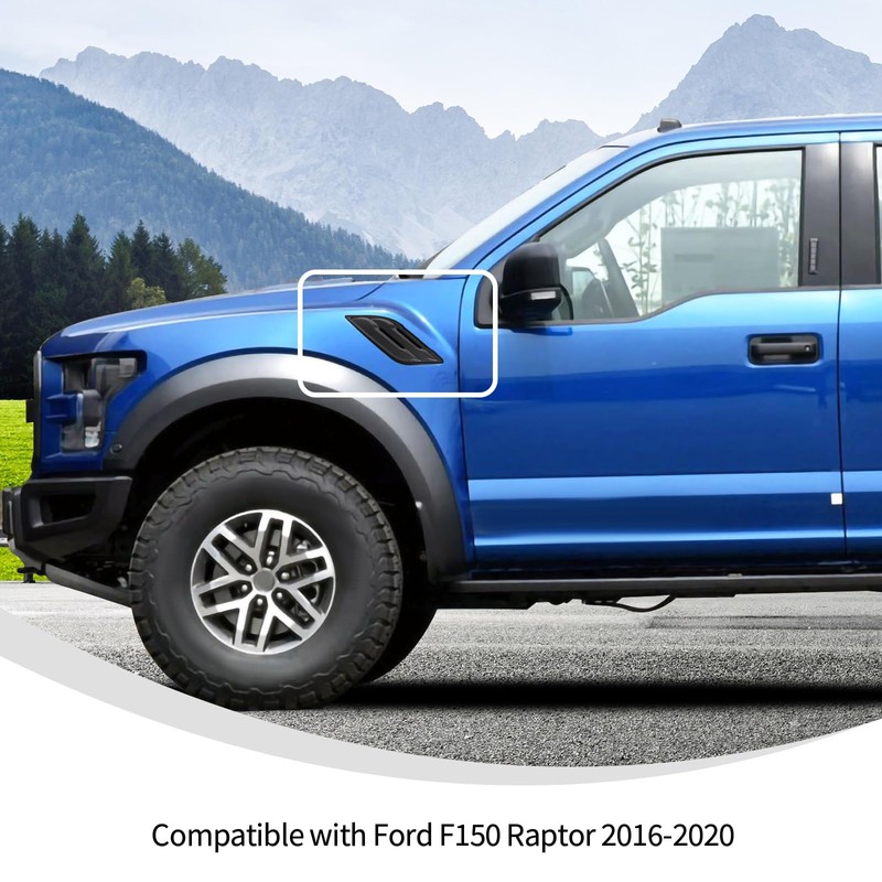 Linskip Fender Side Emblem Trim Compatible with Ford F150 Raptor