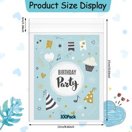 LOTMER 100 PACK Acid-Free Crystal Clear Sleeves Storage Bags, 8.5x12 Inch Sealed Plastic Bags for 8x10 Photos, Poster, File