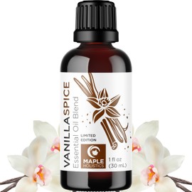 Vanilla Essential Oil Blend for Diffusers - Vanilla Spice Aromatherapy Essential Oil for Diffusers Baths Candles Soaps & DIYs Made with 100% Pure Oils Nutmeg Cinnamon Cardamom & Clove