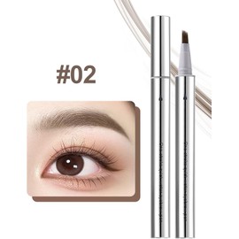 Erinde Lápiz de Cejas Líquido Resistente al Agua, Lápiz de Cejas Natural y Duradero Con Efecto Microblading, Cosmético Para Cejas Resistente a Las Manchas, Con Función de Relleno y Coloración, B02#
