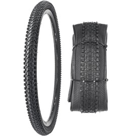 Bike Tire 24/26/27.5 x 1.95 27.5/29 X 2.125 Inch Folding Bead Replacement Bike Tire for Mountain Bike (26 x 1.95)