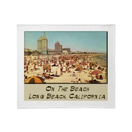 CafePress On The Beach Long Beach Throw Blanket Super Soft Fleece Plush Throw Blanket, 60"x50"