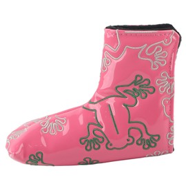 Golf Putter Headcover Embroidery Putters PU Protective Head Cover Magnetic ClosurePink