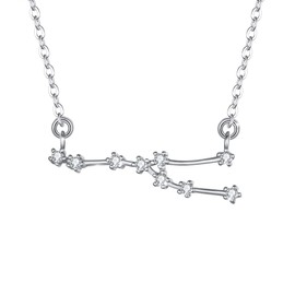 BriLove 925-Sterling sterling-silver round-shape colorless cubic-zirconia