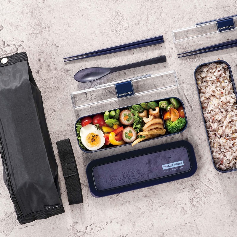 Easy Care 3-Way Slim Lunch Box (with Cooling Bag)