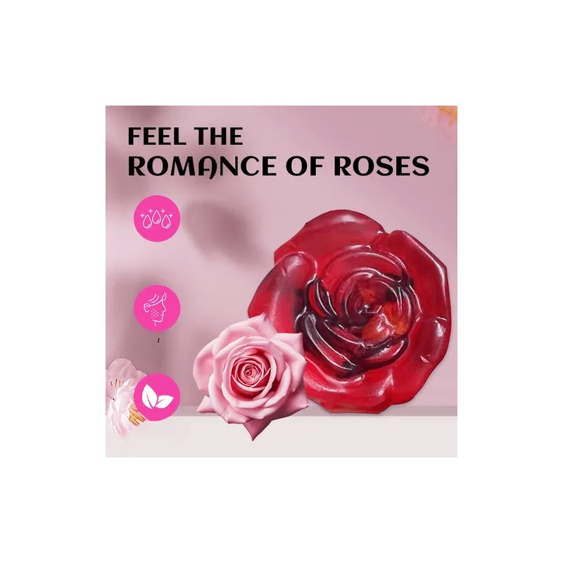 Jabón De Baño Hecho A Mano Con Aceite Esencial Rosa