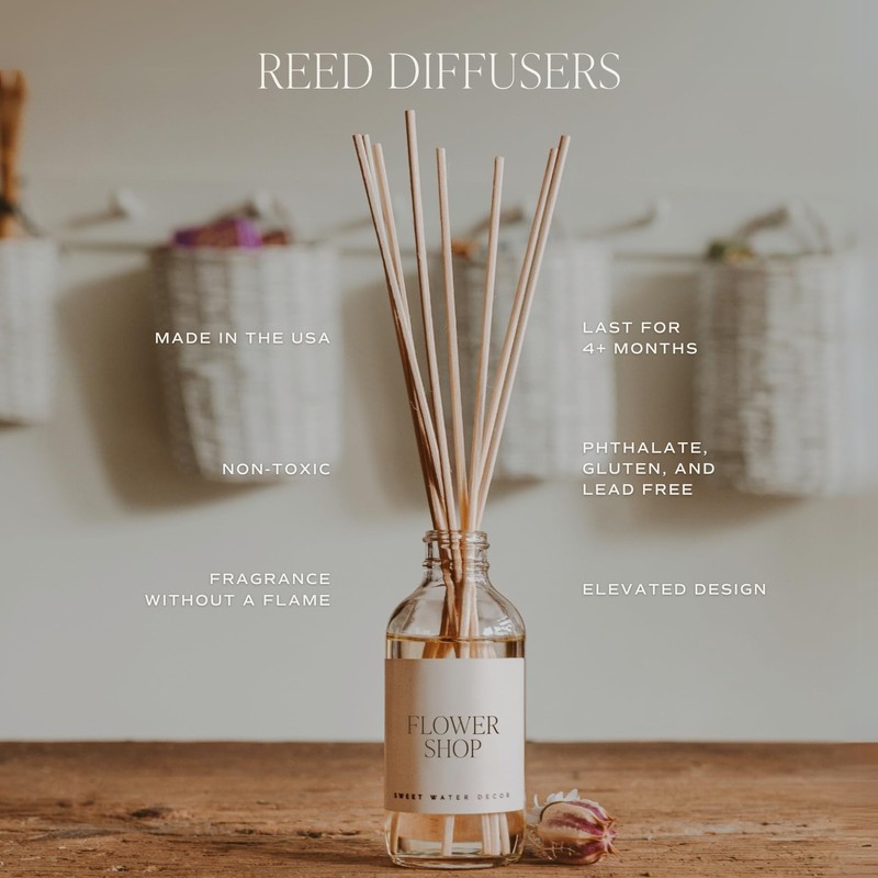 Sweet Water Decor Salt and Sea Reed Diffuser Set -