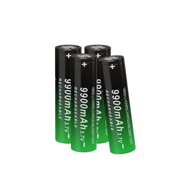 18650 3.7V Rechargeable Lithium Battery Flat Top 18650 Batteries Multifunctional Protection Design Used for Camera & flashlights, Toys and Headlight- 4 Pack