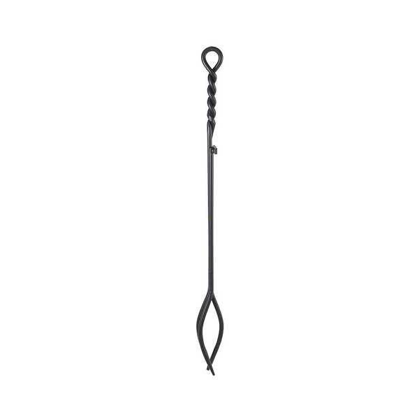 Minuteman International Rope Handle Single Tool, Fireplace Tongs, Standard 28-in, Black