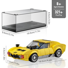 Mould King 27039 Technik Sportwagen Bausteine Spielzeug Rennwagen Klemmbausteine Modell Auto Bausatz Mura mit Acryl Display Box Geschenk für Erwachsene und Jugendliche(321 Teile)