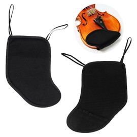 Sertay Pack of 2 Violin Chin Rest Violin Accessories, Shoulder Rest Violin 3/4, Violin Chin Rest Pad, Violin Chin Rest Pad Protector, Headrest Violin, Suitable for Most Types of Violins