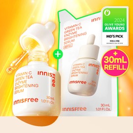 INNISFREE Vita C Green Tea Enzyme Serum 30mL Refill Set - INNISFREE Vita C Green Tea Enzyme Serum 30mL Refill Set