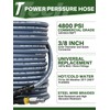 TechSweepPro 3/8" 4800PSI Pressure Washer Hose 50FT with Swivel Quick