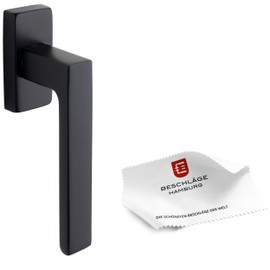 Beschläge Hamburg: Window Handles, Window Fitting MARS DK 44Z SM - Rotation/Tilt Window Fitting with 45° Grid - Window Set, Matte Black