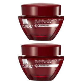 AVON Anew Reversalist Plump & Smooth Night Cream with Protinol, Anti-Aging Face Moisturizer, Overnight Hydration, 1.7 fl oz, Pack of 2, Made in Poland