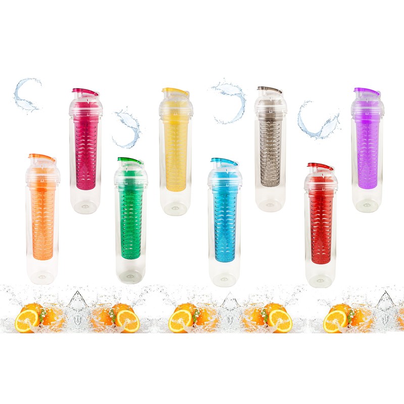Emartbuy Fruit Infuser Water Bottle with Extra-Long Infuser for Maximum