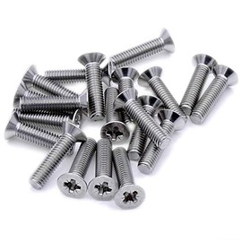 M1.6 (1.6mm x 6mm) Pozi Countersunk Machine Screw (Bolt) - Stainless Steel (A2) (Pack of 20)