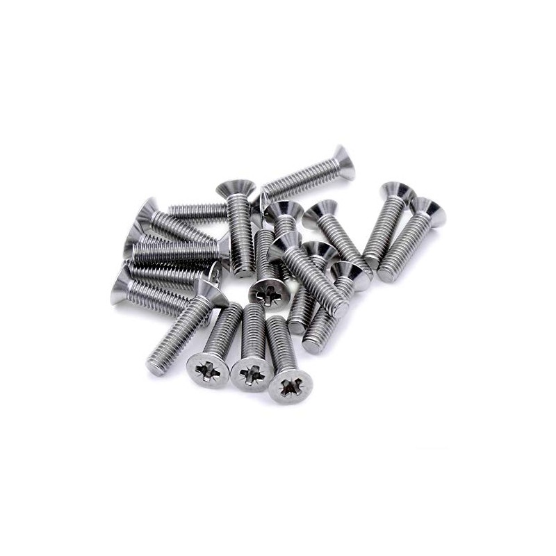 M1.6 (1.6mm x 6mm) Pozi Countersunk Machine Screw (Bolt) -