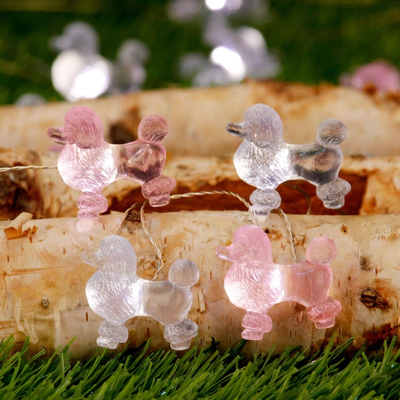 Pets Theme Decorative String Lights, 10ft 30 LED 3D Pink
