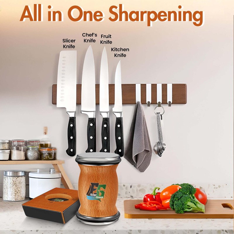 Knife Sharpener Tool, Rolling Knife Sharpener Kit, Knife Sharpening with