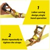 LISHINE 4 Pack Car Tie Down Straps for Trailers Kit,
